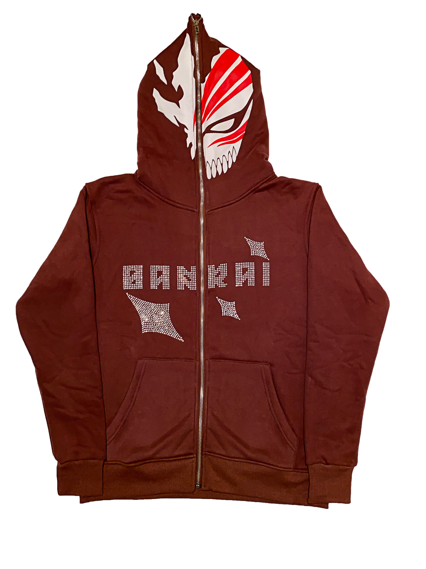 Maple Brown Bankai-Full Zip Up Hoodie