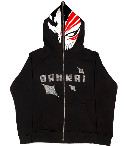 **PRE-ORDER-NOW CLOSED**  Black Bankai-Full Zip Up Hoodie