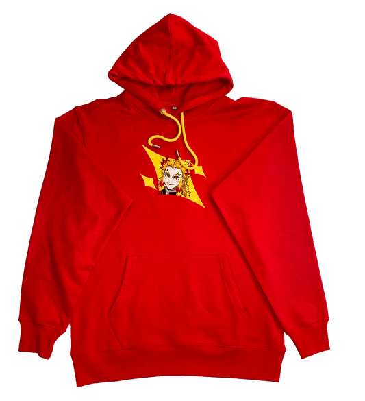 Rengoku Burning Red Hoodie